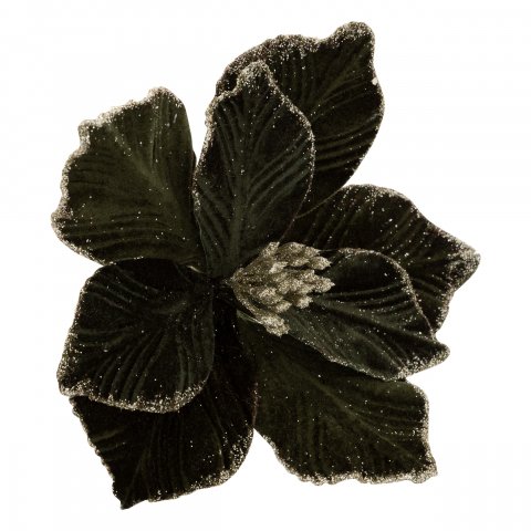 SUJET DE NOEL MAGNOLIA KHAKI PAILL 22CM