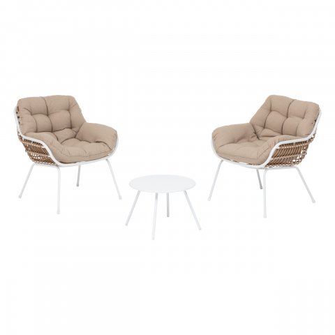 DUO SALON PAOPAO 2P BLANC