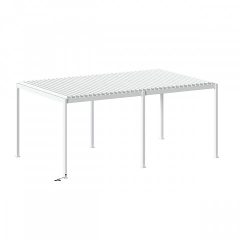 PERGOLA EVORA ELEC 6X3,6 BLANC