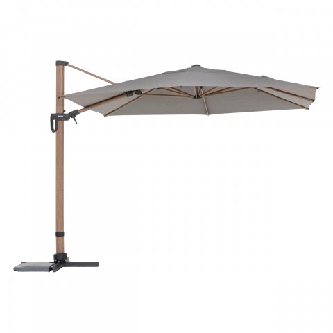 PARASOL TIKEO 4,2X3M PLATINE