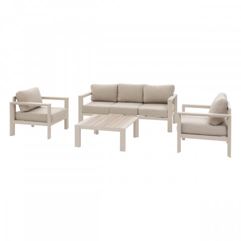 SALON EVASION 5P ARGILE/LIN